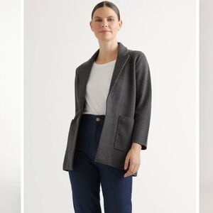 Quince 100% Organic Cotton Knit Blazer